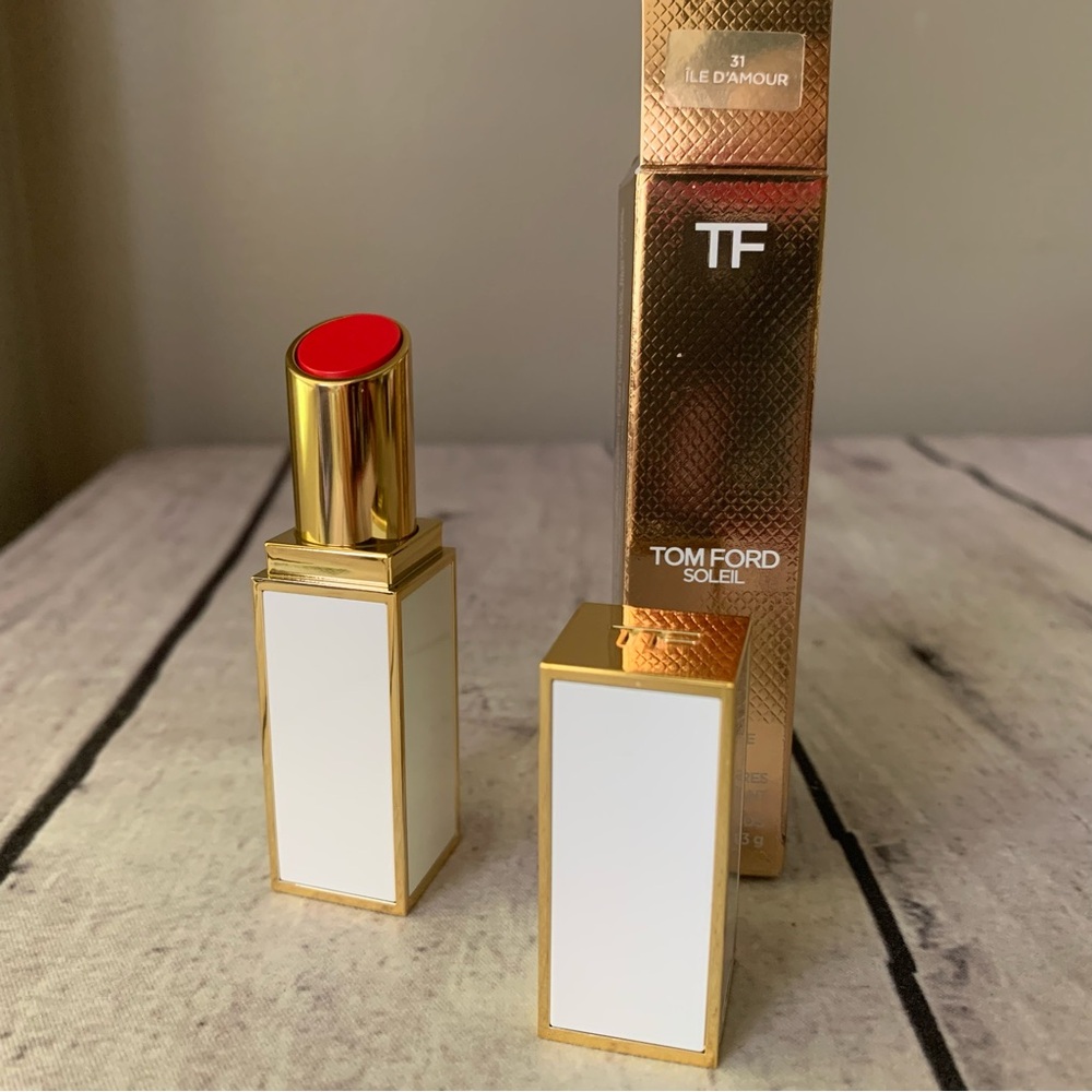 Tom Ford Soleil Ultra Shine Lip Color Lipstick 31 iLE D’AMOUR 0.11 Oz - Picture 3 of 4